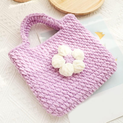 3 Skiens/120g Soft Chenille Yarn Fluffy Yarn Hand DIY Craft Bag Hat Scarve Cloth Gloves Crochet Knit Thread (Peach Pink)