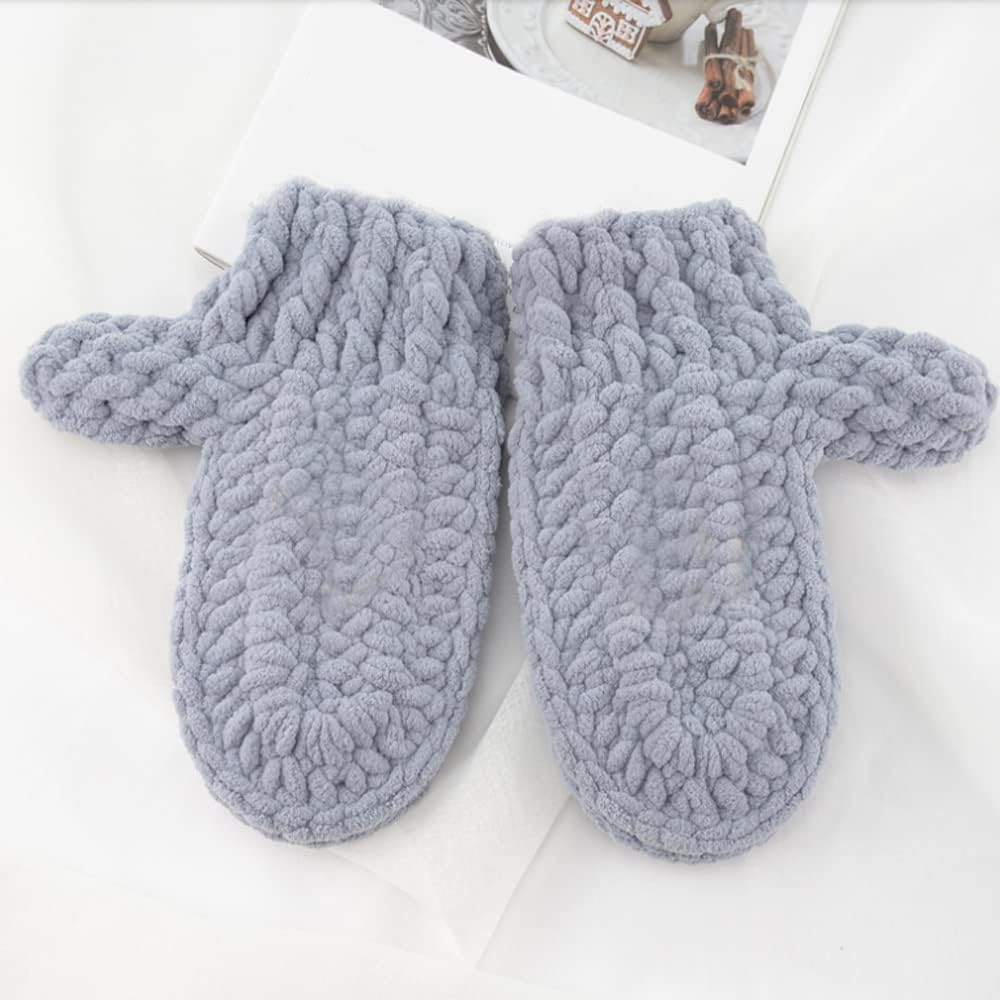 3 Skiens/120g Soft Chenille Yarn Fluffy Yarn Hand DIY Craft Bag Hat Scarve Cloth Gloves Crochet Knit Thread (Peach Pink)