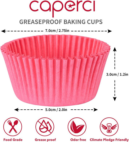 500-Count Pink Cupcake Liners for Baking Standard Paper Muffin Cups