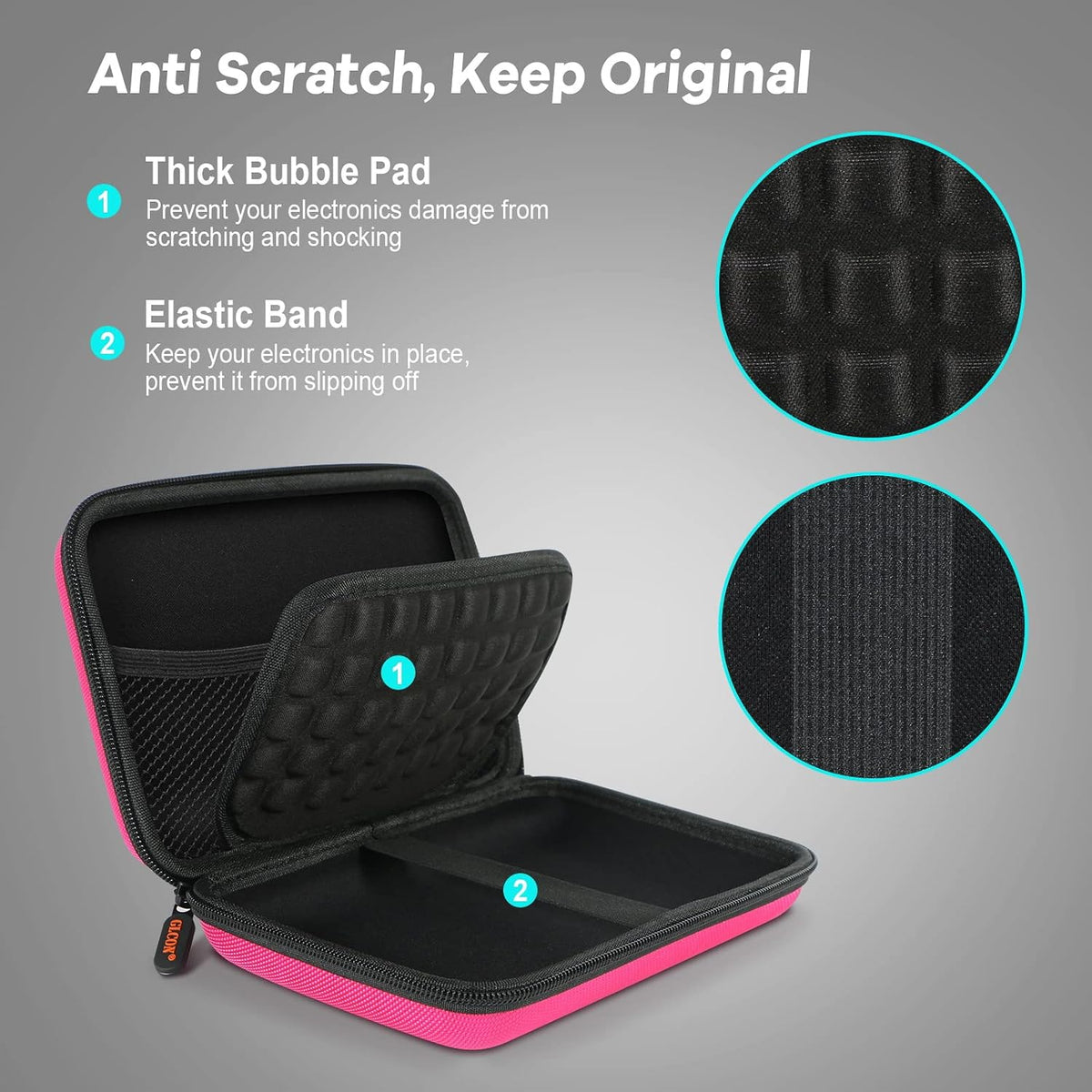 Electronics Tech Organizer Portable Travel Case, Protective Carrying Case