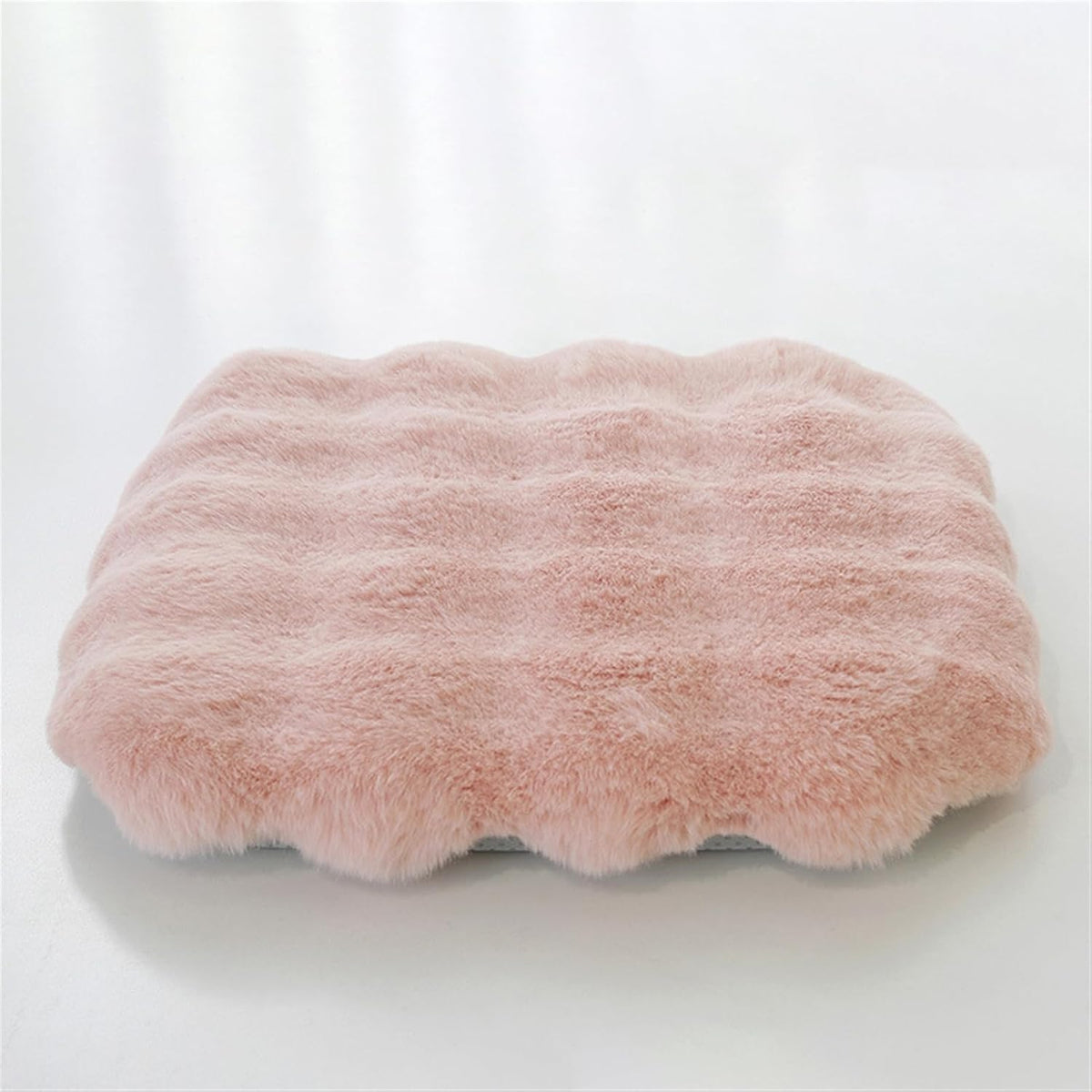 Square Chair Pads Memory Foam Plush Seat Cushion Pink 14 x 14 Inch