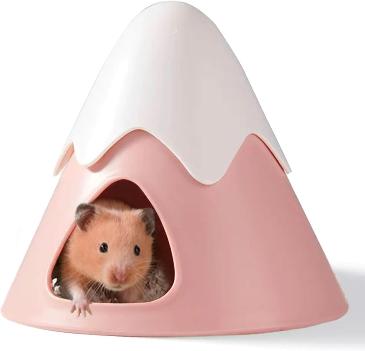 Hamster Hideout, Snowy Mountain Shape Hamster Hide House