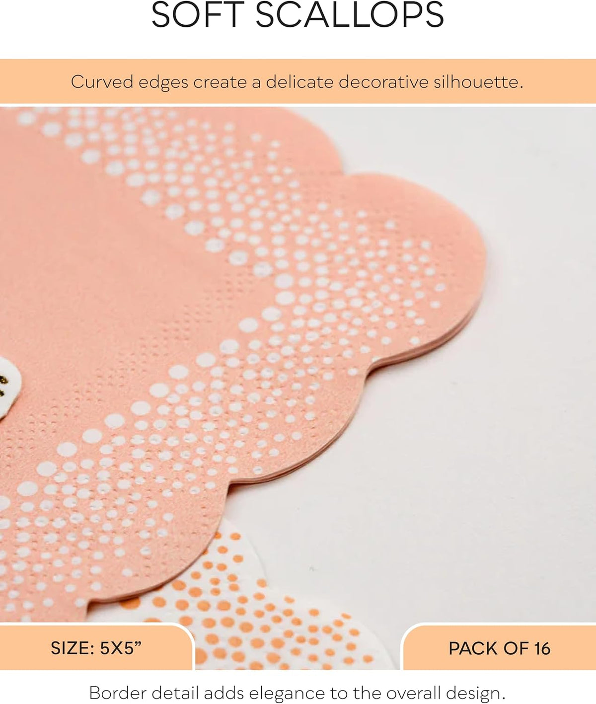 Gatherings by CP Harmony Dots Beverage Napkins, 16 Pack, 5 x 5 Inch