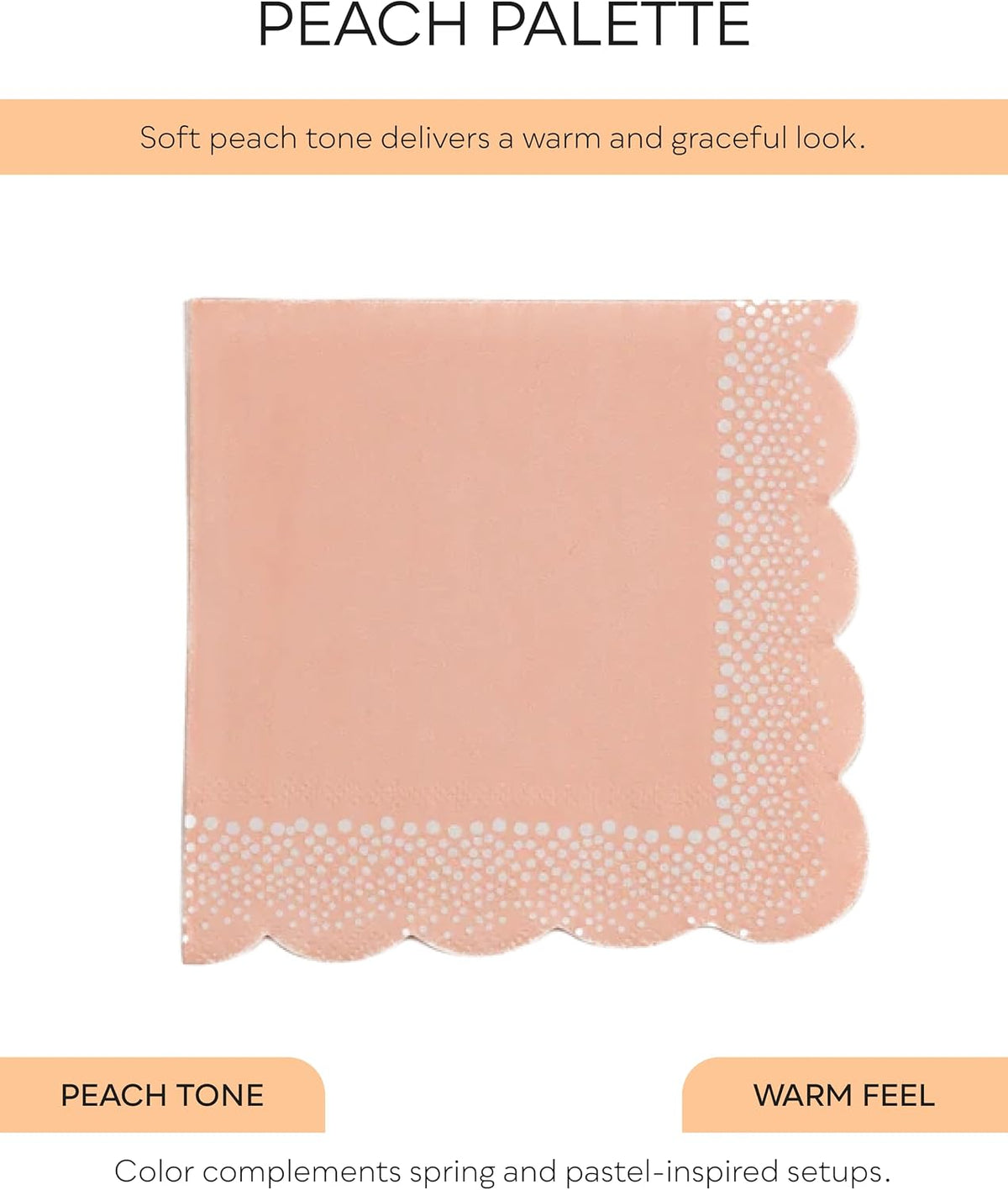 Gatherings by CP Harmony Dots Beverage Napkins, 16 Pack, 5 x 5 Inch