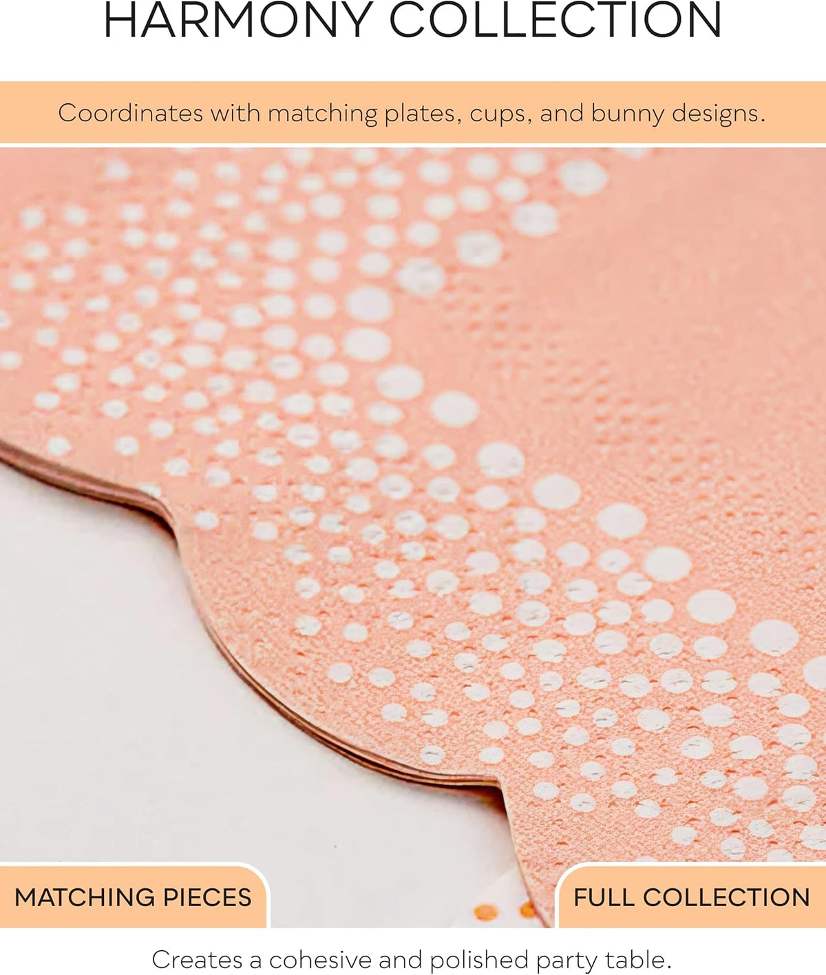 Gatherings by CP Harmony Dots Beverage Napkins, 16 Pack, 5 x 5 Inch