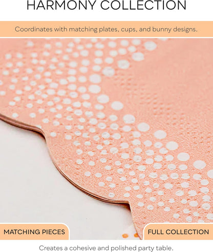 Gatherings by CP Harmony Dots Beverage Napkins, 16 Pack, 5 x 5 Inch