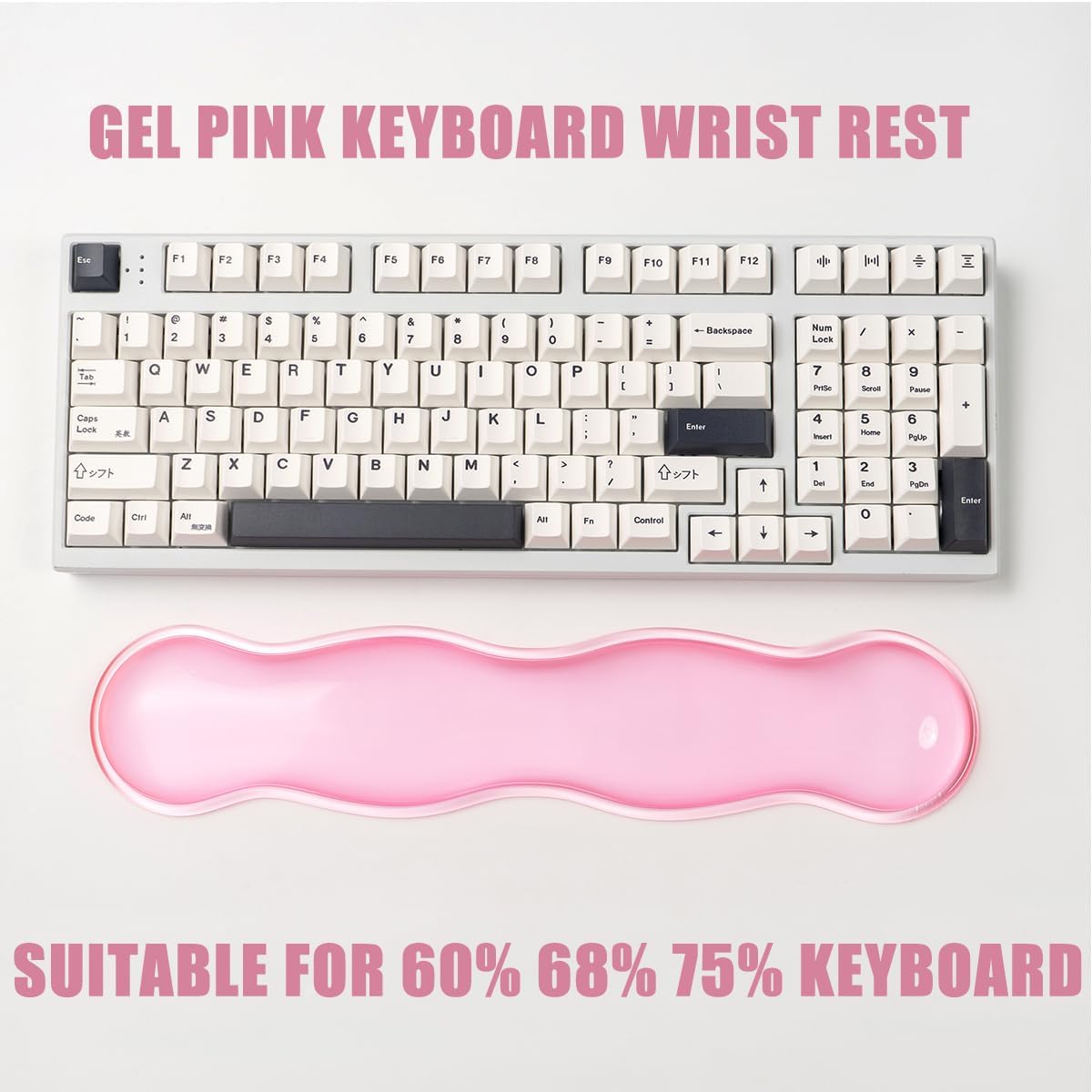 Gel Keyboard and Mouse Wrist Rest Set, Pink Wrist Pad for Computer Keyboard