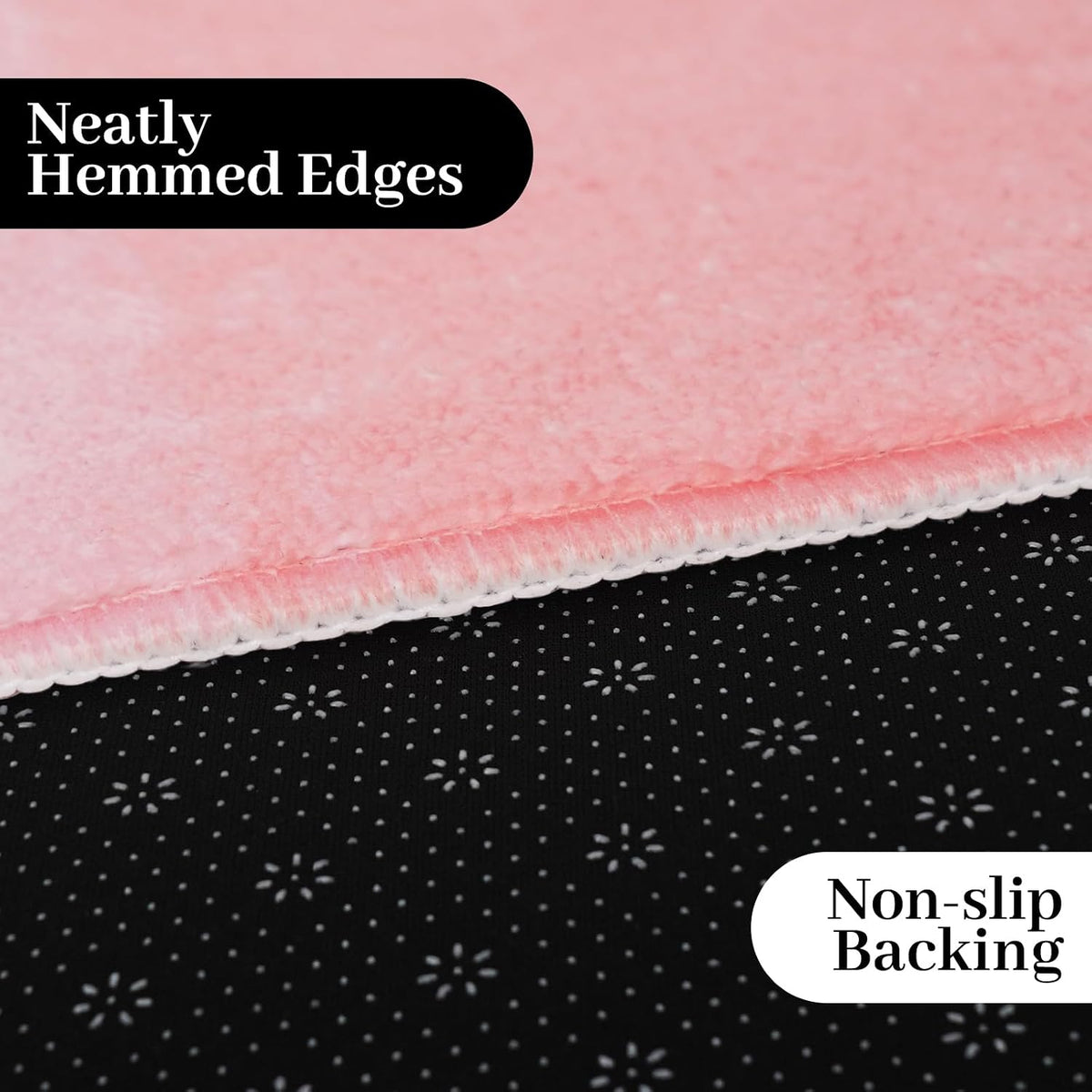 Get Naked Bath Mat Pink, Long Runner Mat Cute Fun Bath Rugs for Bathroom Floor Non-Slip Shower Bath Mats for Bathtub Inside Shower Machine Washable, 47"x17"
