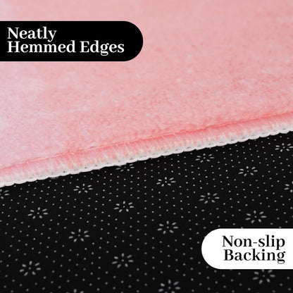 Get Naked Bath Mat Pink, Long Runner Mat Cute Fun Bath Rugs for Bathroom Floor Non-Slip Shower Bath Mats for Bathtub Inside Shower Machine Washable, 47"x17"