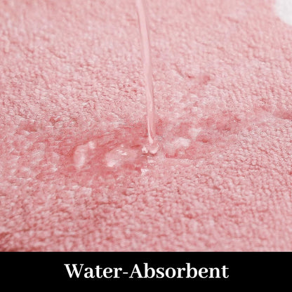 Get Naked Bath Mat Pink, Long Runner Mat Cute Fun Bath Rugs for Bathroom Floor Non-Slip Shower Bath Mats for Bathtub Inside Shower Machine Washable, 47"x17"