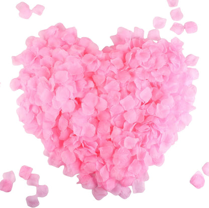 2200 PCS Silk Flower Rose Petals for Wedding Decorations (Pink)
