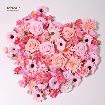 150 Pcs Mini Silk Flower Heads Pink Artificial Flowers Bulk Fabric Flowers for Craft and DIY Wedding Bouquets Garland Album Cake and Home Decorations 2-7CM