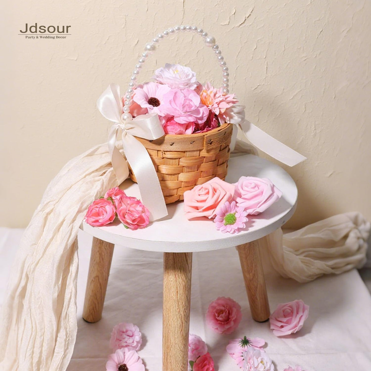 150 Pcs Mini Silk Flower Heads Pink Artificial Flowers Bulk Fabric Flowers for Craft and DIY Wedding Bouquets Garland Album Cake and Home Decorations 2-7CM