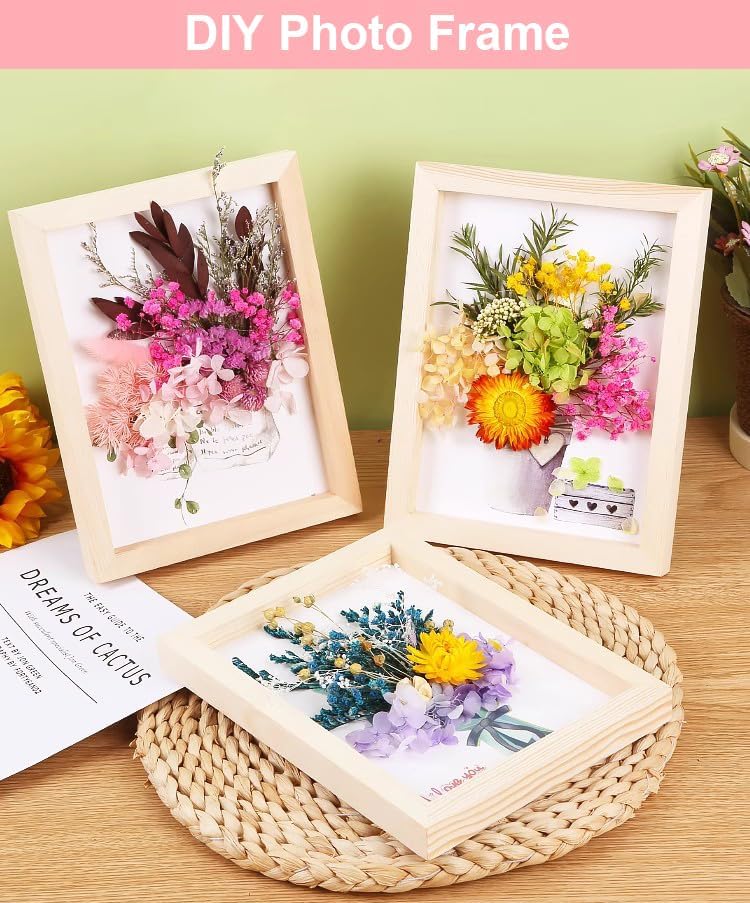 Real Dried Flowers for Crafts, Natural Dry Flowers for Crafts Mixed Natural Pressed Flowers, Small Dried Flowers for Resin Dry Flowers for Candle Making (Pink 1)
