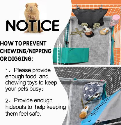 Guinea Pig Bedding, Disposable Guinea Pig Cage Liners, Charcoal Odor Controlling Absorbent Waterproof Pee Pads for Rabbits, Hamster and Other Small Animals. 18''x24'',24 Count