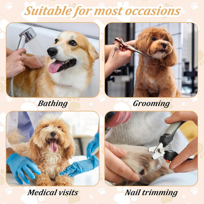 2 PCS Pet Dog Grooming Loops, Groomers Loop Adjustable Grooming Noose Nylon Restraint Noose Loop for Dog Grooming-Arm and Pet Grooming-Table (23.6x1.73x0.7 in)