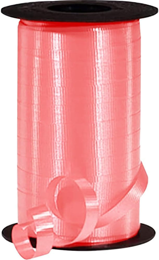 250 Yards x 3/8in Peach Crimped Curling Ribbon String for Gift Wrapping Ribbon Balloon String Birthday Celebration Party Presents Decor, Festival Art Craft Accessories (1-250 Yard Rolls)