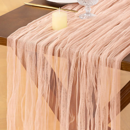 Cheesecloth Table Runner Tulle Fall Boho Wedding Shower Party Home Decor