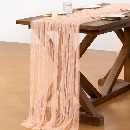 Cheesecloth Table Runner Tulle Fall Boho Wedding Shower Party Home Decor