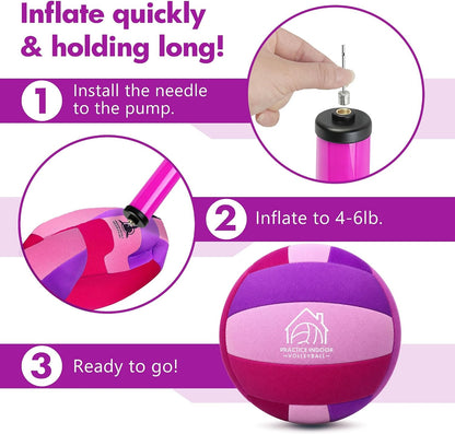 Soft Indoor Volleyballs for Practicing Inside House Silent Pain-free