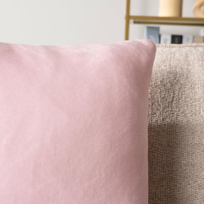 Light Pink Decorative Throw Pillow Covers 18x18 Set of 2 Plush Cozy