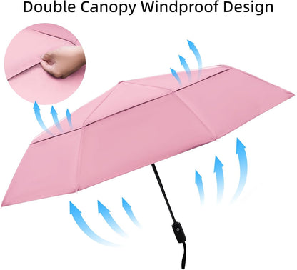 Travel Umbrella 42/45 Inches Double Vented Canopy