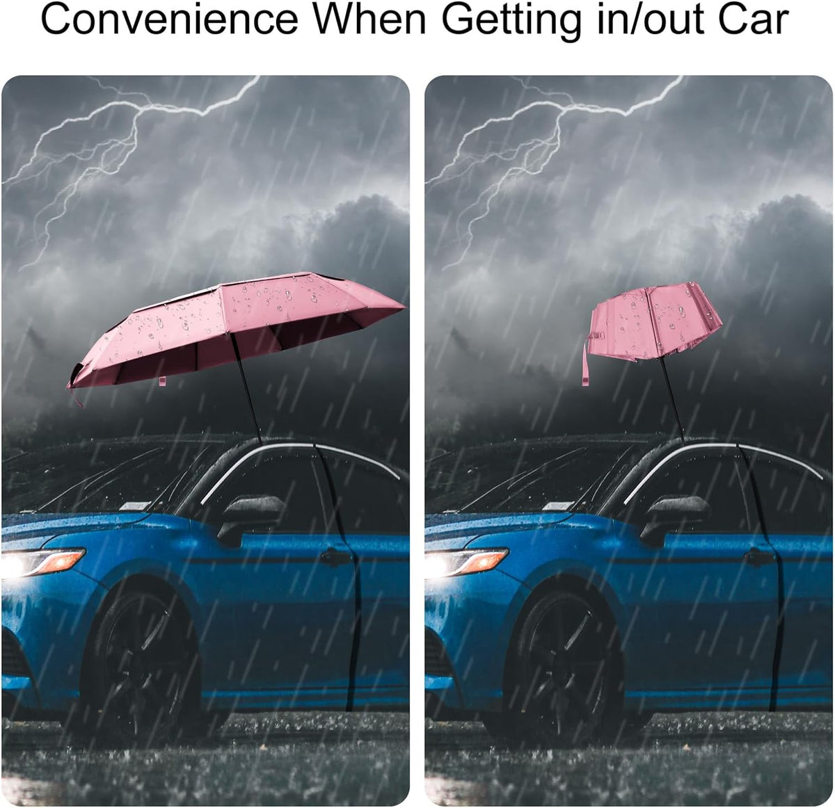 Travel Umbrella 42/45 Inches Double Vented Canopy