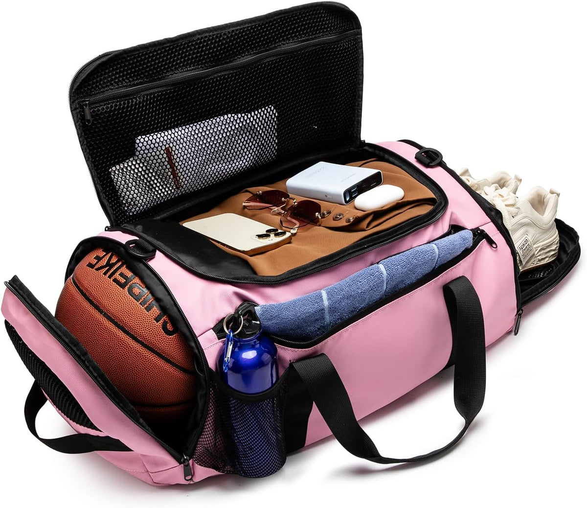 Basketball duffel bag Large Sports Bag with Separate Ball Holder & Shoes Compartment,Best for Basketball, football,Volleyball,Gym