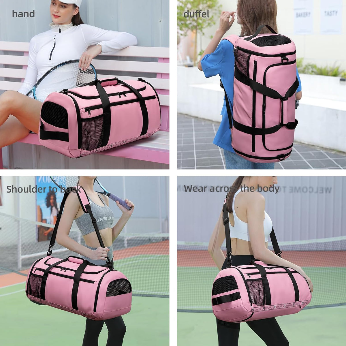 Basketball duffel bag Large Sports Bag with Separate Ball Holder & Shoes Compartment,Best for Basketball, football,Volleyball,Gym