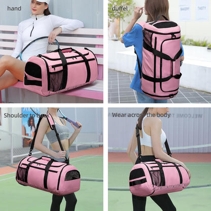 Basketball duffel bag Large Sports Bag with Separate Ball Holder & Shoes Compartment,Best for Basketball, football,Volleyball,Gym