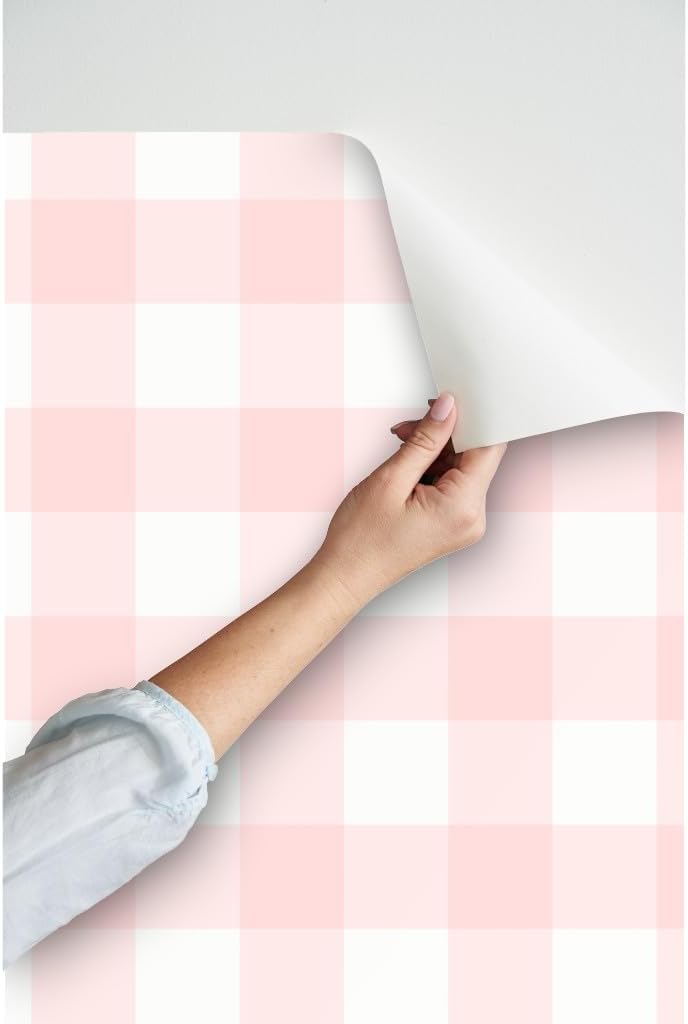 Plaid Fashion Home Peel and Stick Removable Wallpaper