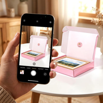 10"x8"x2" Glossy Pink Shipping Boxes, 40 Pack Corrugated Cardboard Mailing Boxes for Small Business Packaging, Shipping T-Shirts, Comic Books