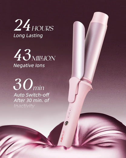 Large Hair Curling Wand, 1.6 Inch Long Barrel Curling Iron Ceramic