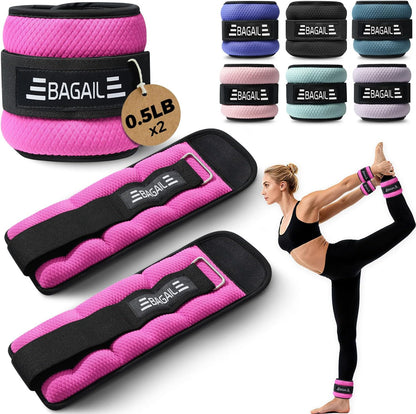 Ankle Wrist Weights for Women & Men, A Pair of 1/2/4/6/8/10 lbs
