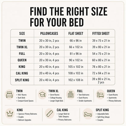 6-Piece Queen Sheet Set, Fits 18-21 Inch Mattresses, Oeko-TEX