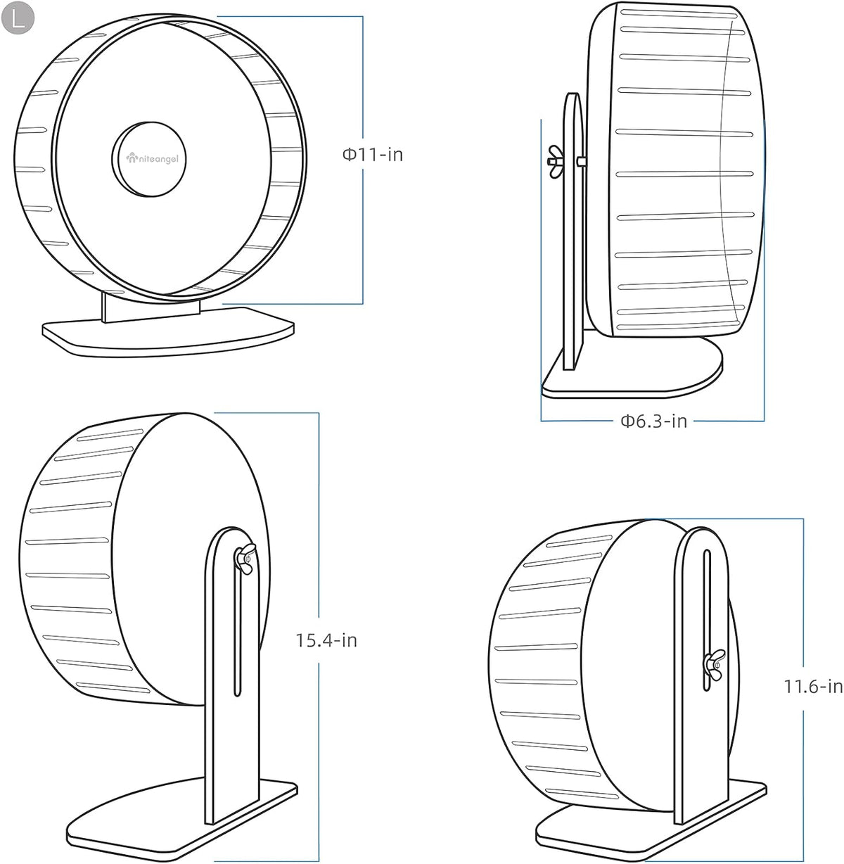Super-Silent Hamster Exercise Wheels: Quiet 11 inch Running Wheel