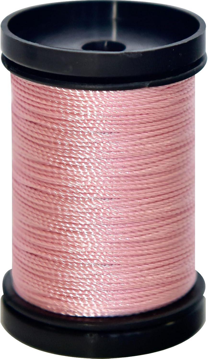 30 Yards Heavy Duty Extra Strong Upholstery Nylon Sewing Thread for Machine, Home, Hand, Craft, and Denim Leather，Color：Pink