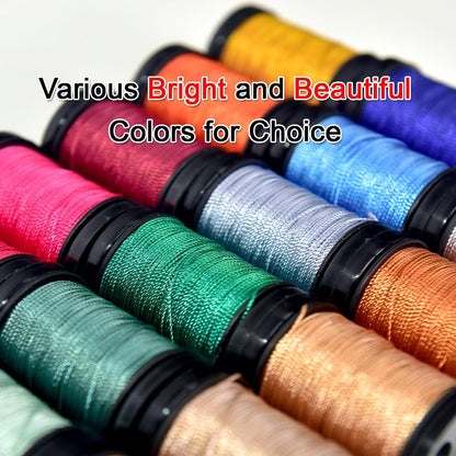 30 Yards Heavy Duty Extra Strong Upholstery Nylon Sewing Thread for Machine, Home, Hand, Craft, and Denim Leather，Color：Pink