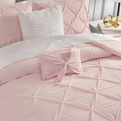 Velvet Bow Designer Decorative Pillow - 10"x18", Light Pink