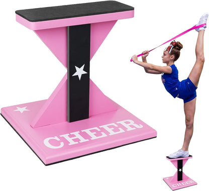 Cheer Flyer Stunt Training Stand with Non-Slip Pads & Flexibility Band