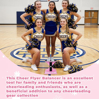 Cheer Flyer Stunt Training Stand with Non-Slip Pads & Flexibility Band