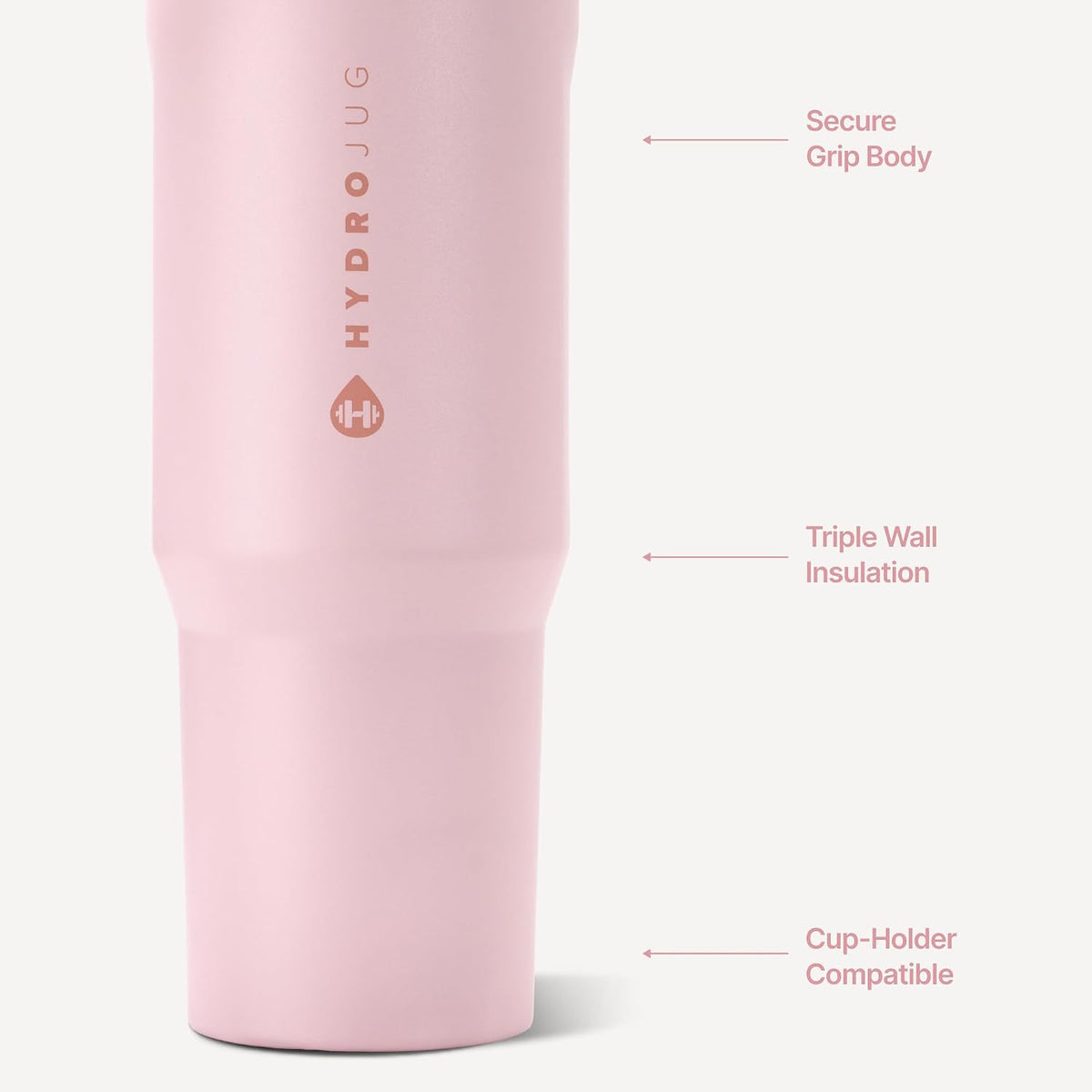 Sport 32 oz Insulated Stainless Steel Water Bottle, Pink Sand