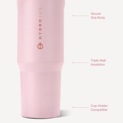 Sport 32 oz Insulated Stainless Steel Water Bottle, Pink Sand