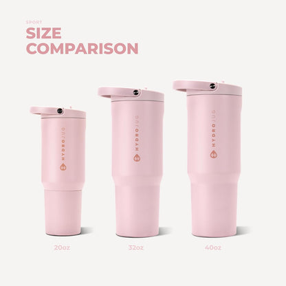 Sport 32 oz Insulated Stainless Steel Water Bottle, Pink Sand