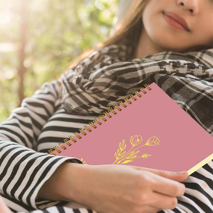 5 Pack Spiral Notebook Aesthetic School Supplies A5 Wide Ruled 160 Pages/ 80 Sheets Cute Notebook for Work Students School Office Supplies(Gradient Pink,Classic)