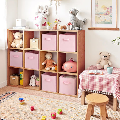 6-Pack 11x11 Storage Cubes, Cube Storage Organizer, Pink