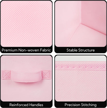 6-Pack 11x11 Storage Cubes, Cube Storage Organizer, Pink