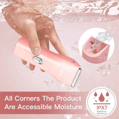 Dog Cat Home Hair Clipper Portable Electric Pet Grooming Kits,Pink,TS006