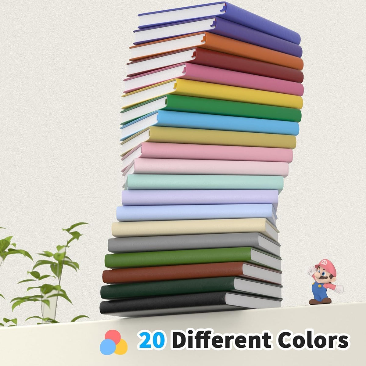 2 Pack A5 Lined Journal Notebook for Writing, 180 Pages