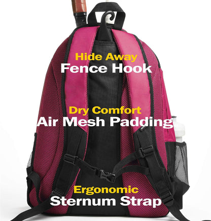 Premier Tennis Backpack - Tennis Bag Holds 2 Rackets in Padded Compartment | Separate Ventilated Shoe Compartment | Tennis Bags for Men or Women